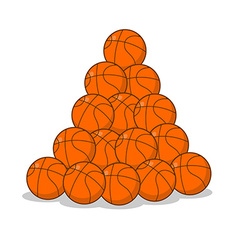 Pile Of Basketball Ball Many Orange Balls