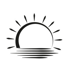 Sunrise Icon Stock Image