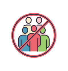 Avoid Crowded Places Related Icon