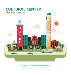 Cultural Center City Background