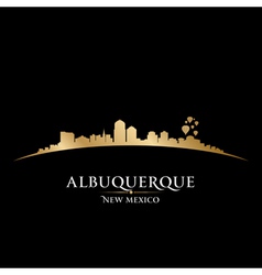 Albuquerque New Mexico City Skyline Silhouette