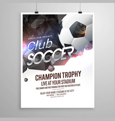 Soccer Sports Brochure Flyer Design Template