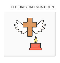 All Saint Day Color Icon