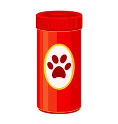 Colorful Cartoon Pet Vitamin Jar