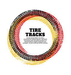 Tire Track Circle Frame Background