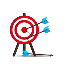 Shooting Target Flat Design Bullseye