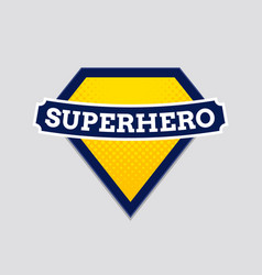 Superhero Badge Logo Super Hero Shield Man Icon