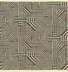 Glen Plaid Tartan Fabric Patchwork