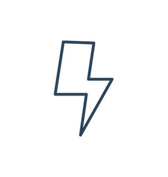 Lightning Bolt Line Icon