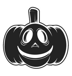 Smiley Carved Pumpkin Icon Black