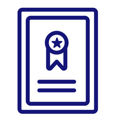 Graduation Ribbon Icon Stroke