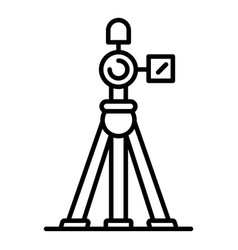 Video Camera On Tripod Icon Outline Style