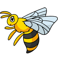 Bee Animal Cartoon Colored Clipart