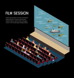 Film Session Isometric Background