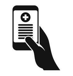 Mobile Health Icon Simple Patient Card