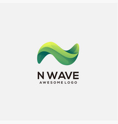 N Wave Logo Gradient Colorful