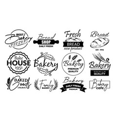 Set Of Labels And Logo For The Sale Of Bread