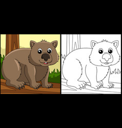 Wombat Animal Coloring Page