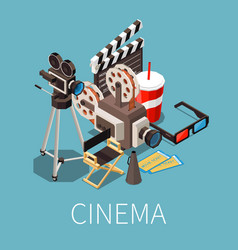 Cinema Essentials Isometric Composition