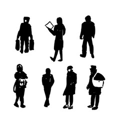 Different Kinds Of People Silhouette