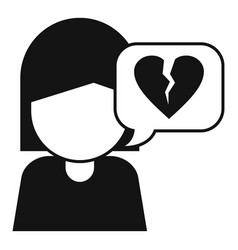 Dislike Heart Icon Simple Social Media