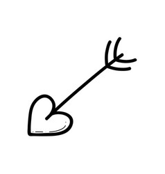 Cupid Arrow Hand Drawn