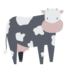 Cartoon cow character Royalty Free Vector Image