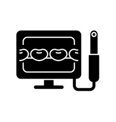 Intraoral Camera Black Glyph Icon