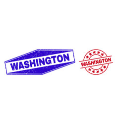 Washington Distress Stamp Seals In Circle