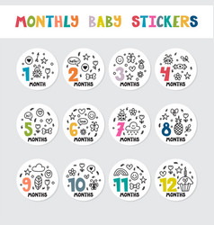 Monthly Baby Stickers For Little Girls And Boys