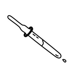 Cute Doodle Pipette For Medical Analysis