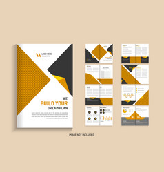 16-page Construction Brochure Template Design