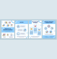 Benefits Of Creator Economy Brochure Template