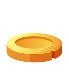 Cartoon Golden Coin Game Asset Icon Design Shiny