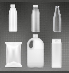 Milk Packages Transparent Set