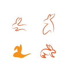 Simple And Elegant Rabbit Logo Template