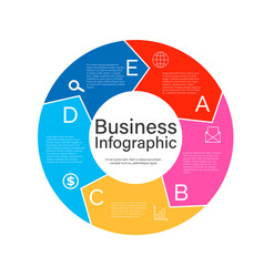 Circle Infographics Template For Diagram Graph