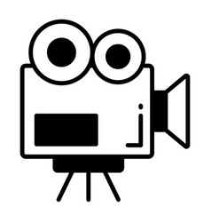 Movie Camera Design Easy To Use And Download Icon