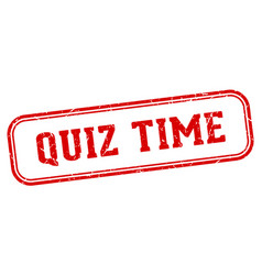 Quiz Time Stamp Rectangular