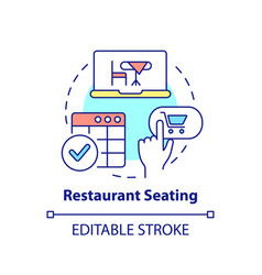 Restaurant Seating Concept Icon