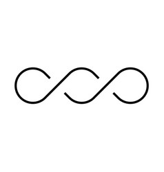 Black Double Infinity Symbol