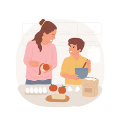 Cooking Together Isolated Cartoon