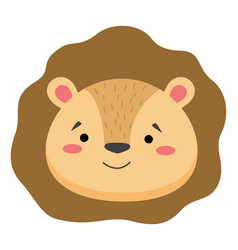 Cute Lion Face Emoticon Emoji Expression