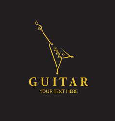 Gold Guitar Emblem