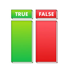 True Or False Check Mark Red And Green Colors