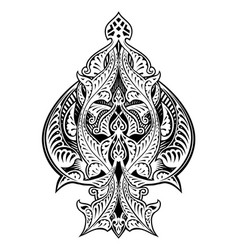 Ace Of Spades Icon Shape Abstract Pattern