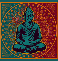 Gautama Buddha Sitting In Lotus Position