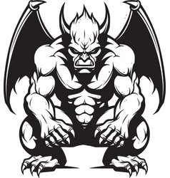 Gothic Sentinel Gargoyle Full Body Statue Emblem