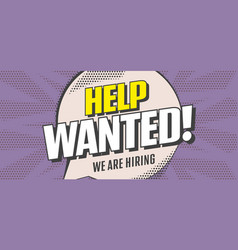 Hiring Banner Help Wanted Advertising Poster