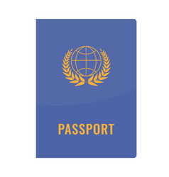 Passport Cover Front View Solid And Flat Color